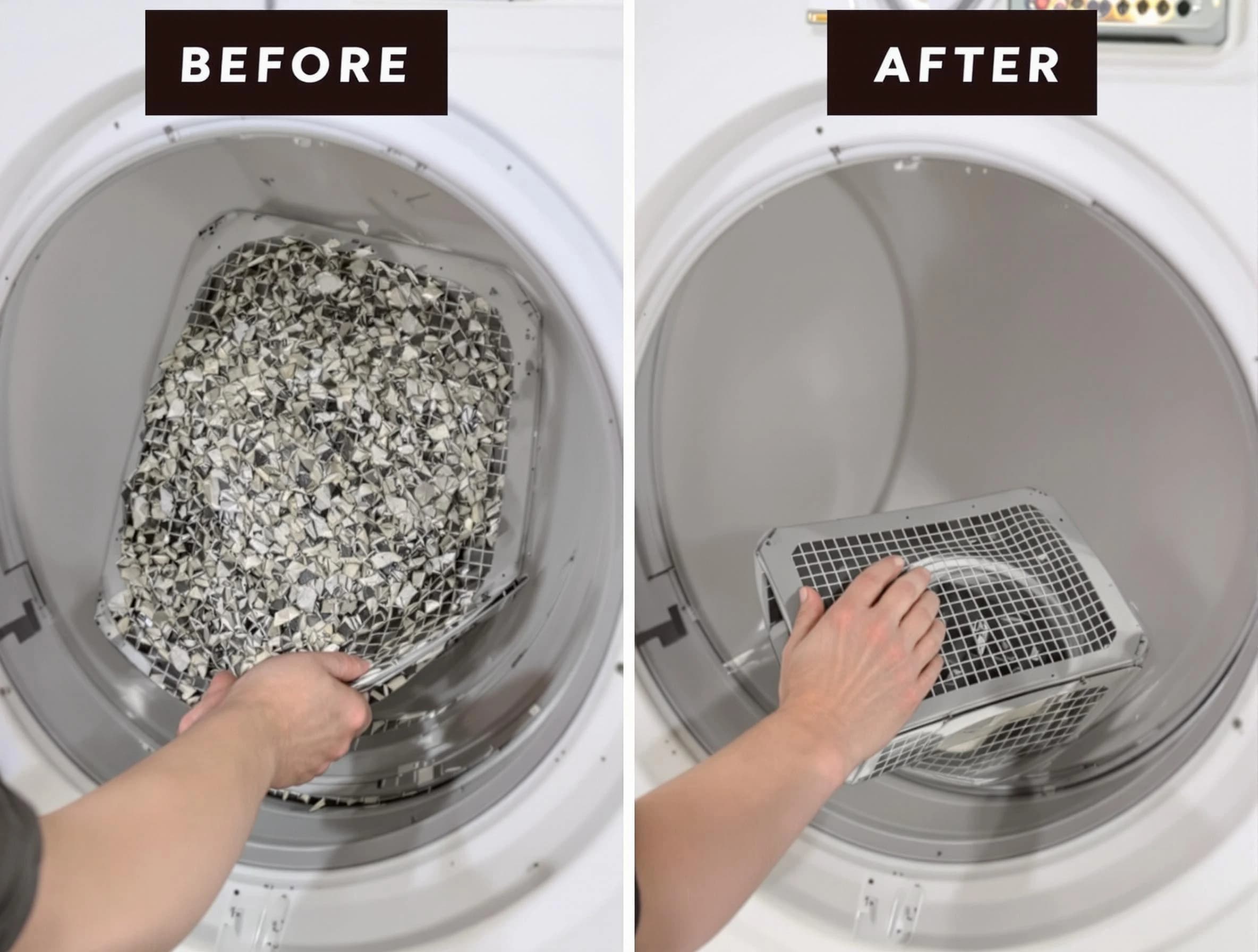 Professional lint trap cleaning by Innsbrook Dryer Vent Cleaning in Innsbrook