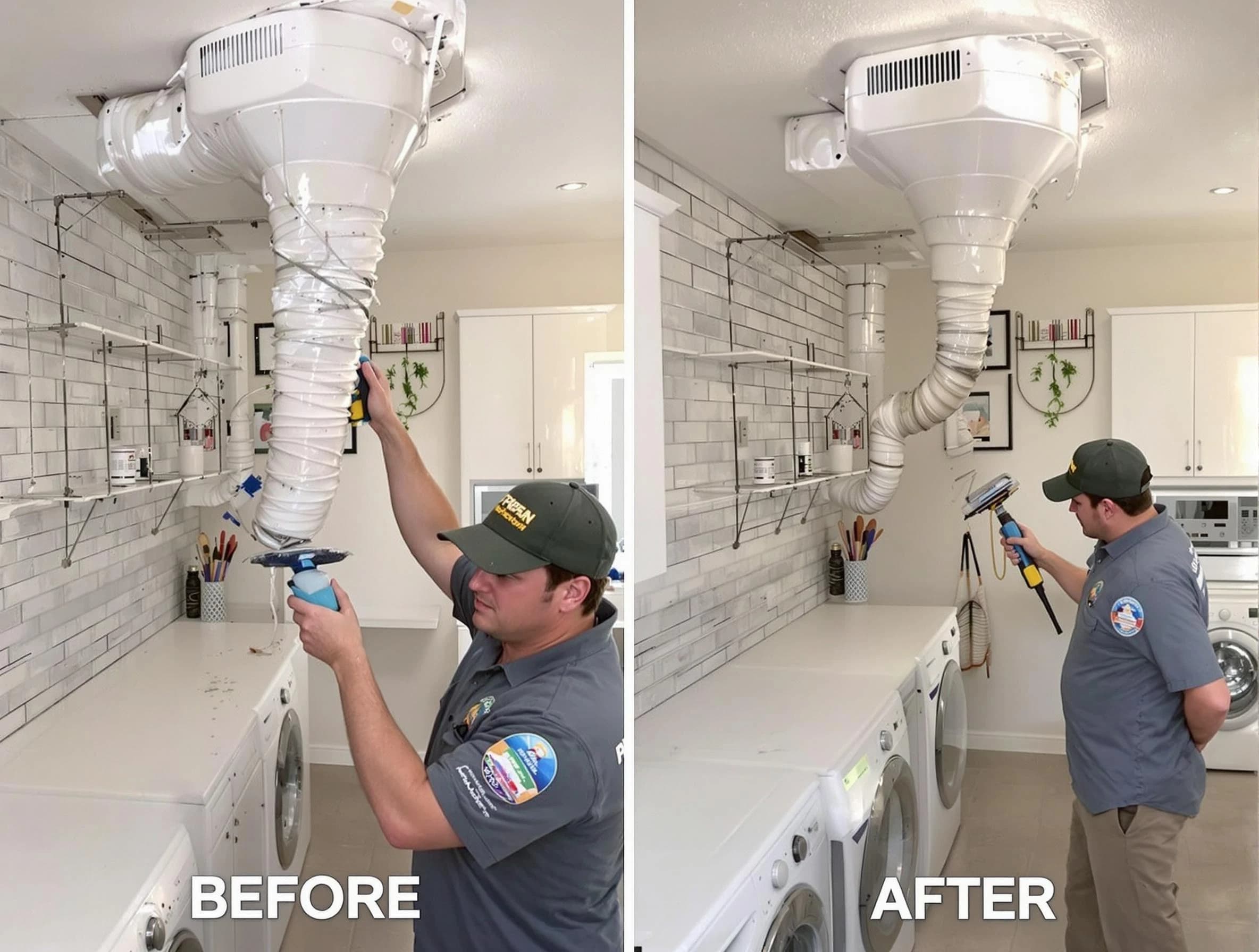 Professional dryer exhaust vent cleaning by Innsbrook Dryer Vent Cleaning in Innsbrook
