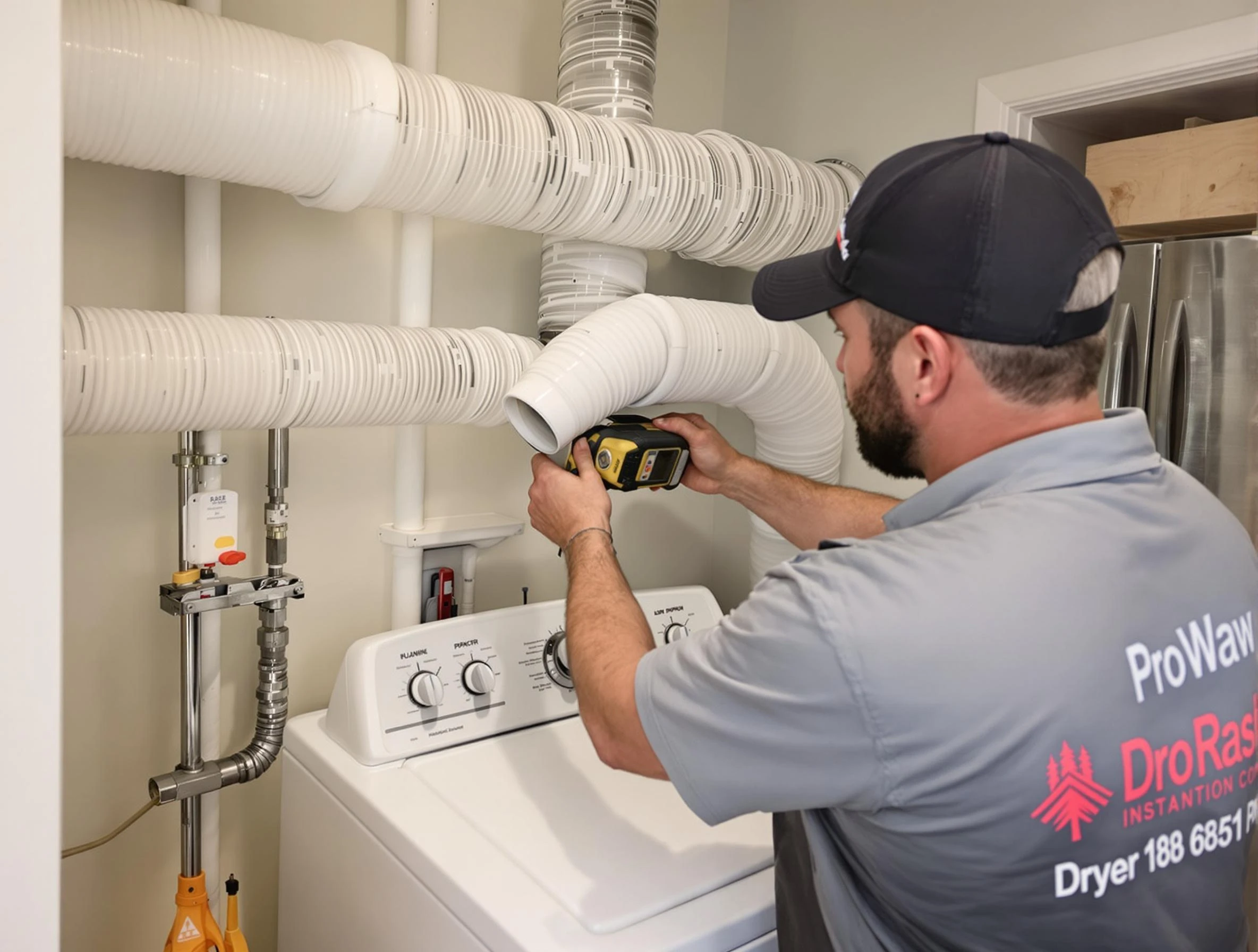 Professional dryer vent hose installation by Innsbrook Dryer Vent Cleaning in Innsbrook