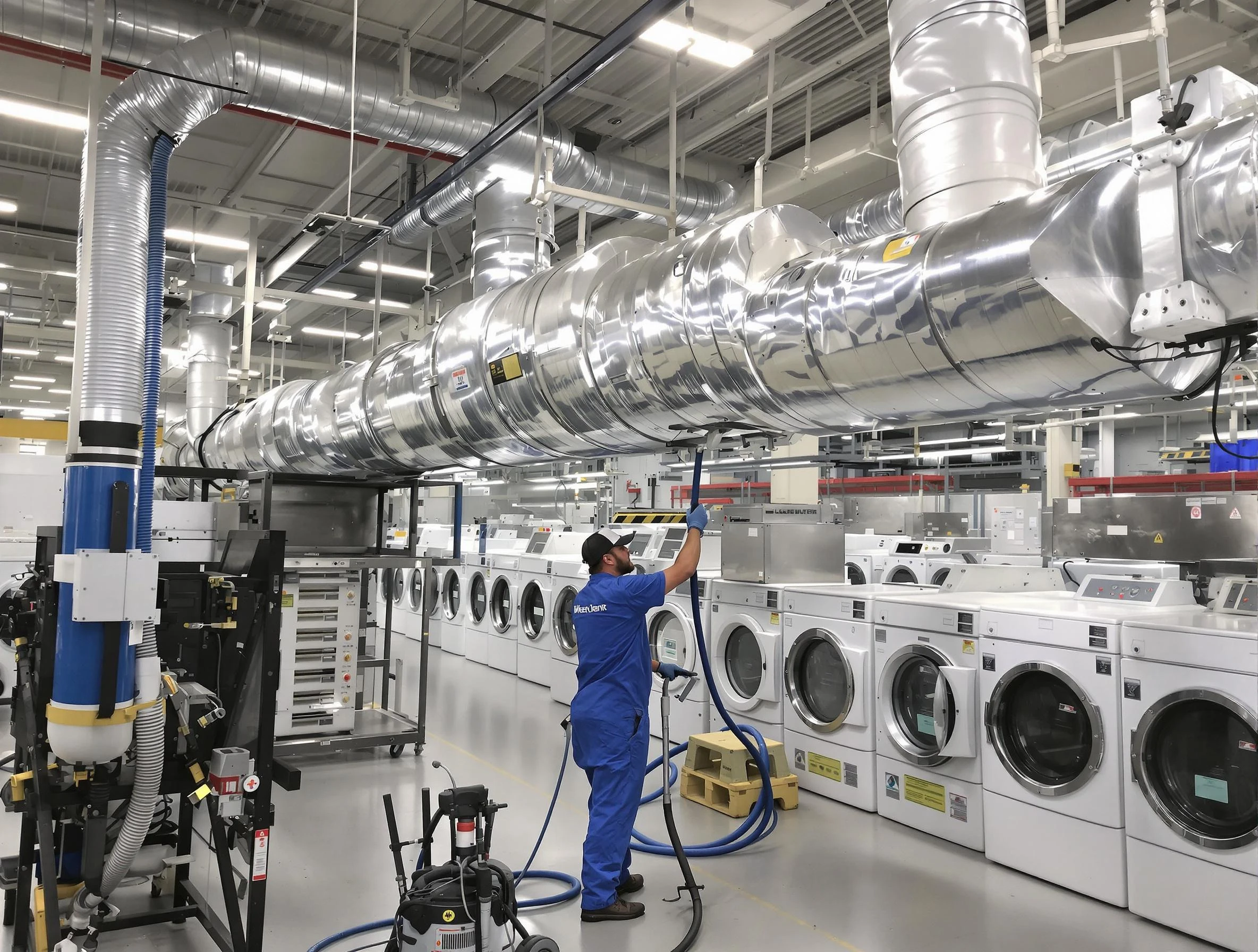 Innsbrook Dryer Vent Cleaning team performing heavy-duty industrial dryer vent cleaning in Innsbrook