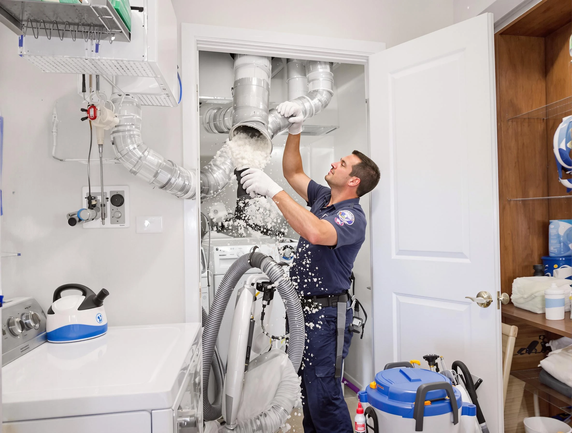 Innsbrook Dryer Vent Cleaning technician delivering thorough residential dryer vent cleaning service in Innsbrook